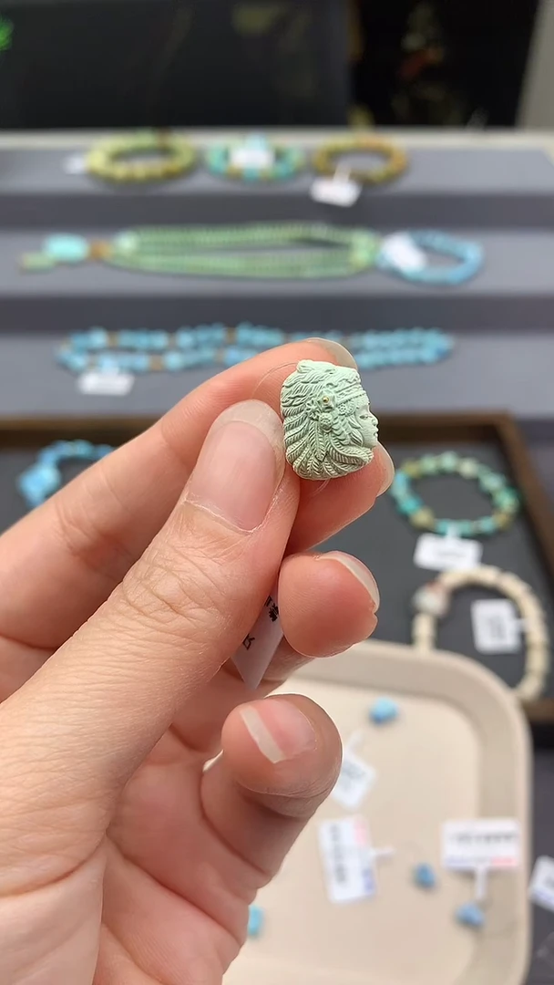 未镶嵌绿松石精工雕刻E130