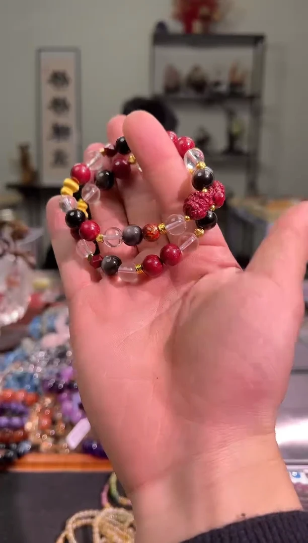 【闪购商品】水晶手串未镶嵌紫金砂手串（多样性发其一）