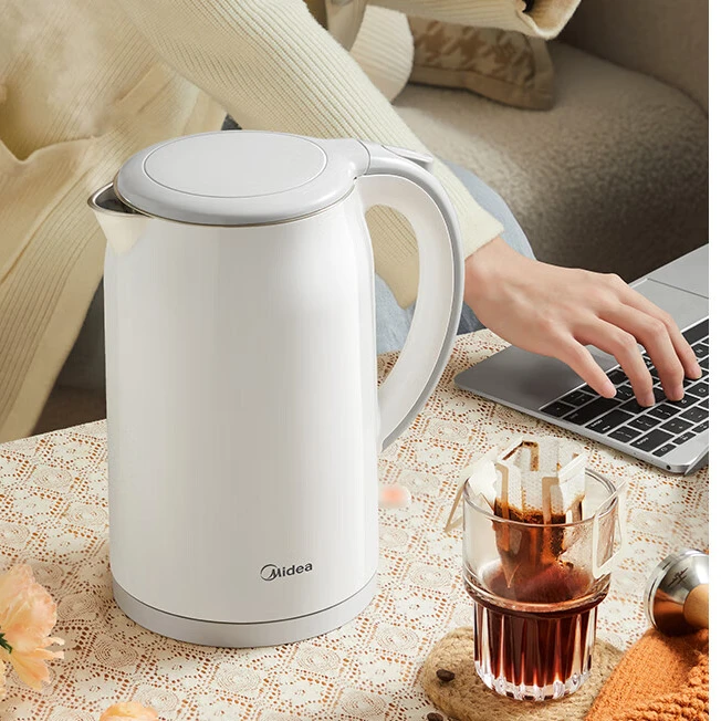 Midea/美的电热水壶烧水壶多功能家用全自动恒温宿舍SH17M301