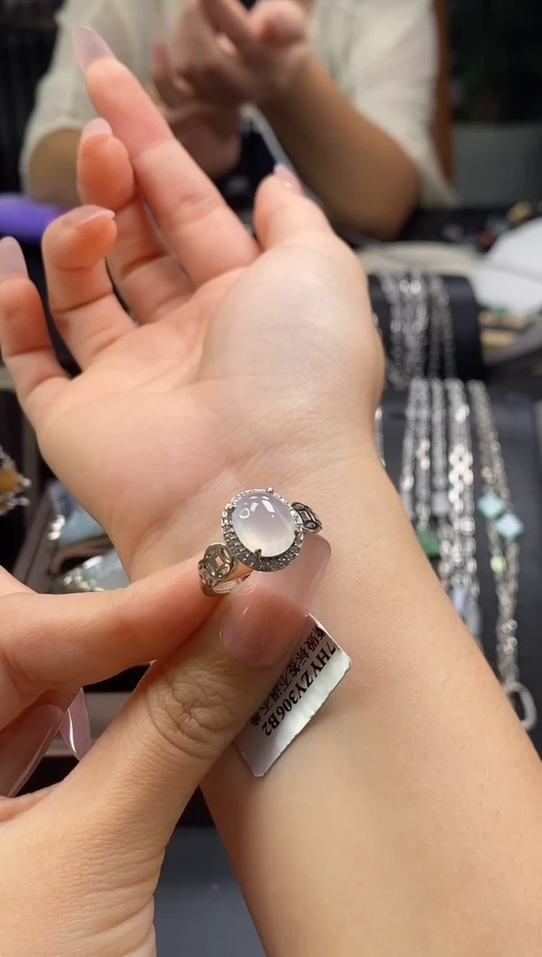 颈饰银S925镶嵌翡翠16288