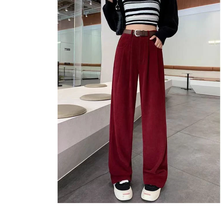 238235款时尚洋气宽松阔腿显高直筒阔腿裤