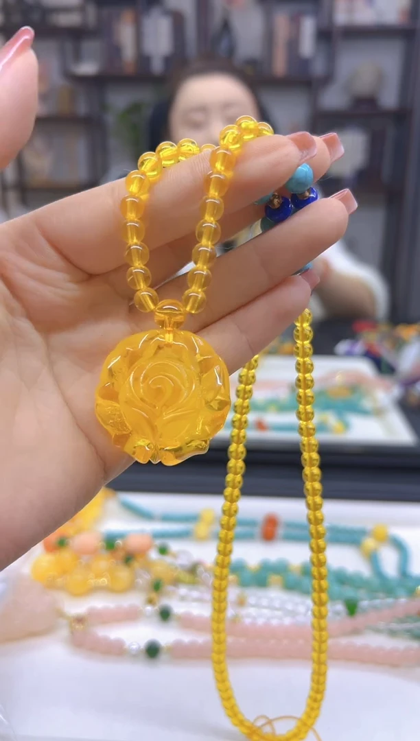 【闪购商品】蜜蜡颈饰未镶嵌DIY款M52