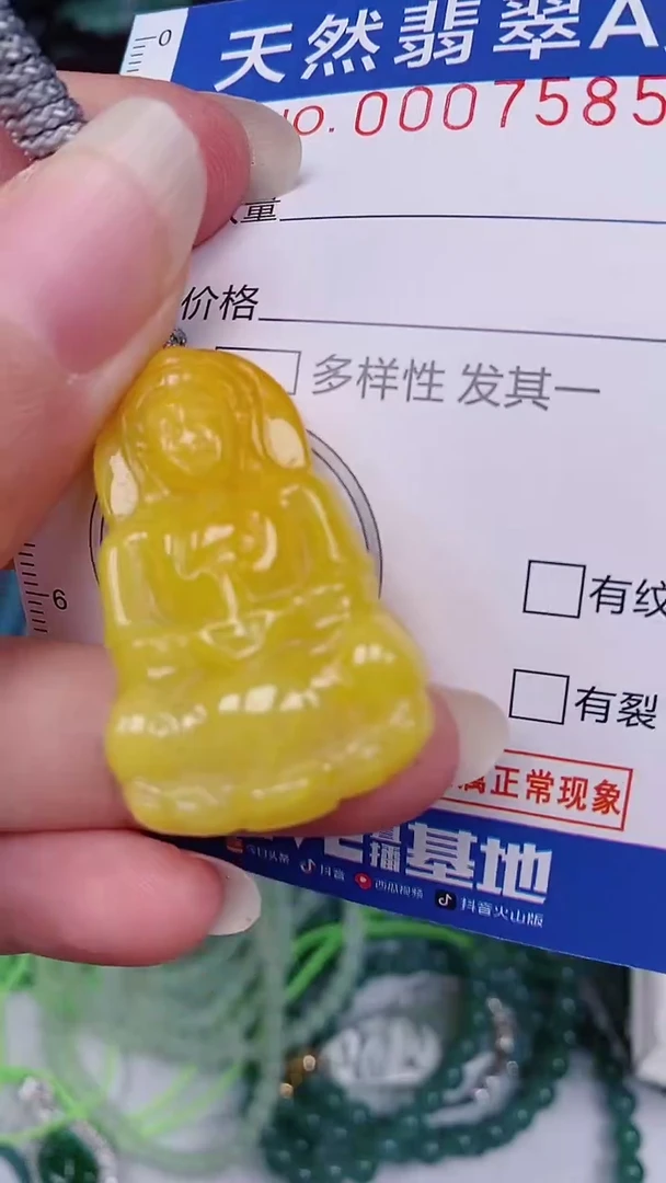 翡翠未镶嵌颈饰00007585