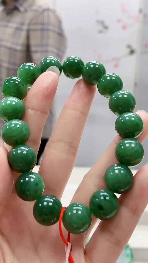 定制翡翠未镶嵌4812lr-毛货手串167