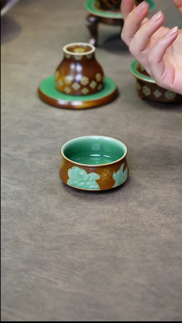 龙泉青瓷手工茶器