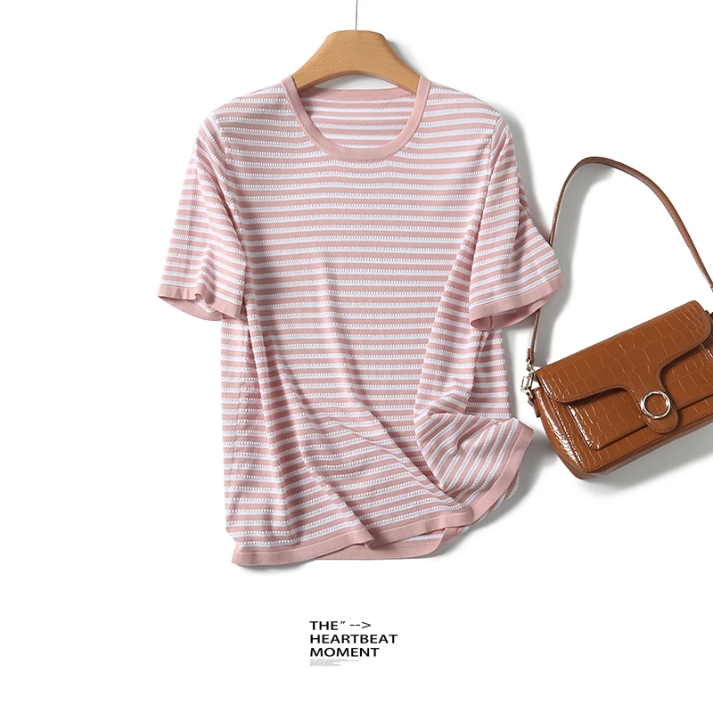 桑蚕丝莱赛尔天丝女式针织衫25DAK0521