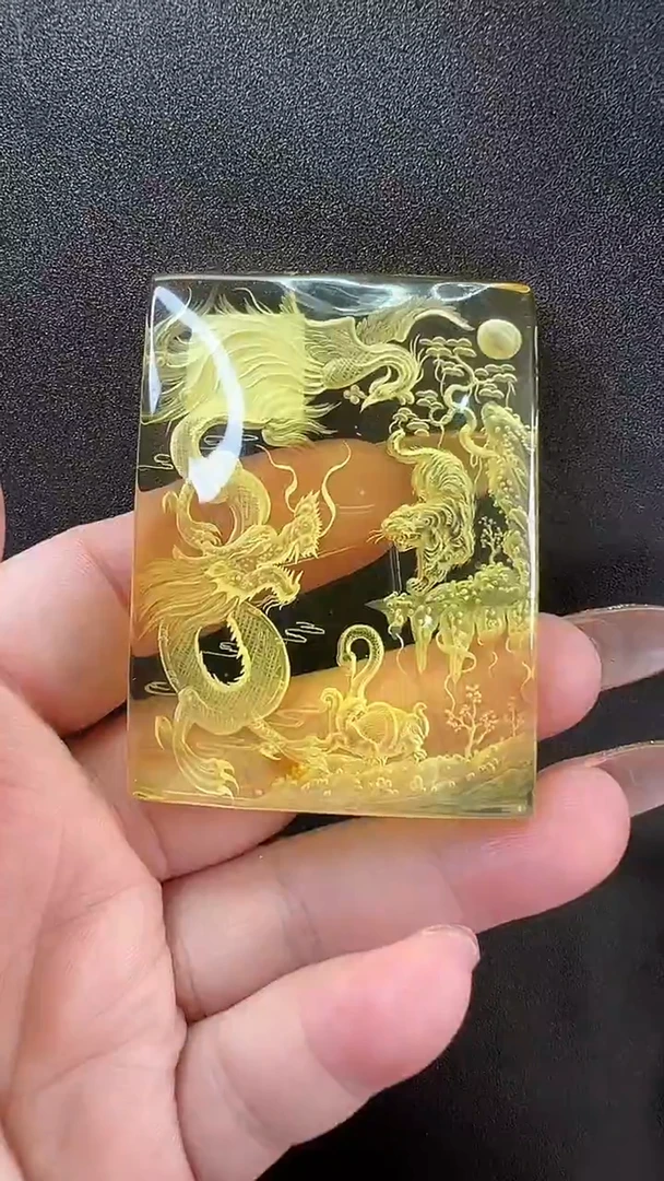 琥珀颈饰未镶嵌吊坠