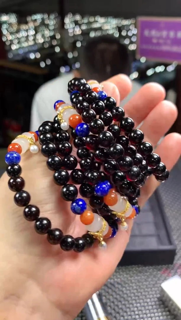 未镶嵌琥珀手串--23944-多样性发其一