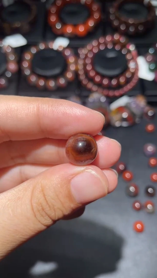 水晶珠宝半成品未镶嵌极光12mm