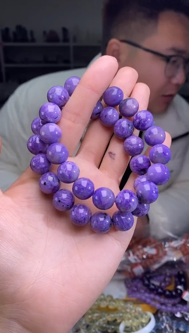 【闪购商品】查罗石（紫龙晶）手串12/940未镶嵌多样性发一件