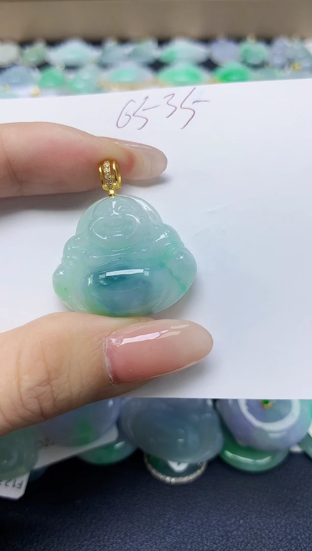 翡翠未镶嵌颈饰 天然缅甸翡翠A货