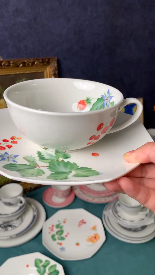 瓷片CC036陶瓷没有完美无瑕2套杯碟