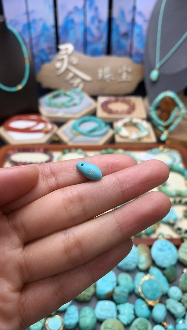 【闪购商品】绿松石挂件未镶嵌精工卡子