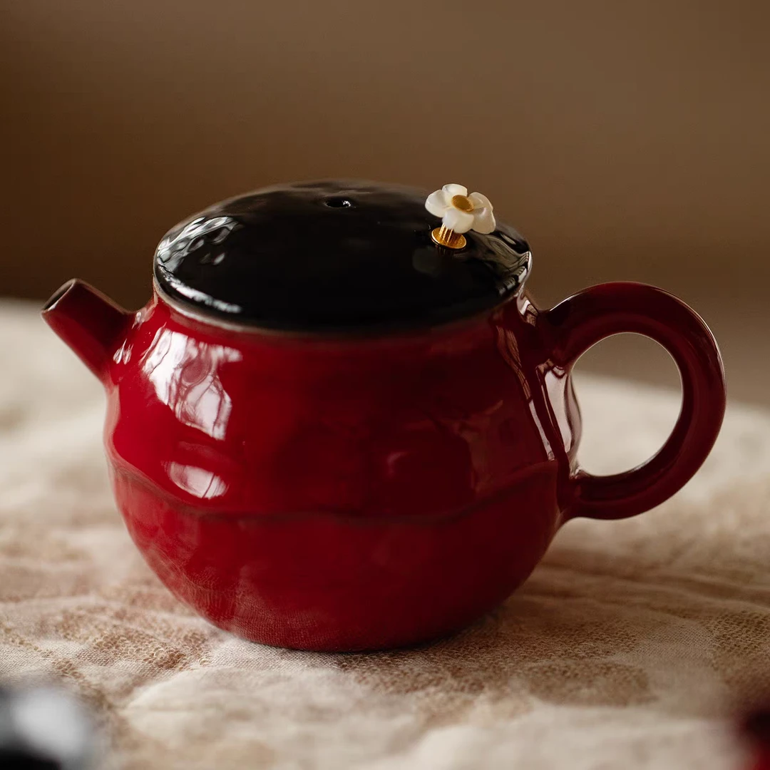 SK00353 赭梦红朱-清源壶
