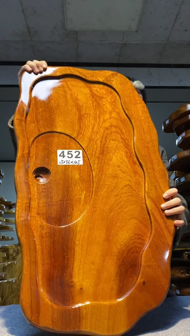 实木原木茶盘 一物一拍(不含配件）