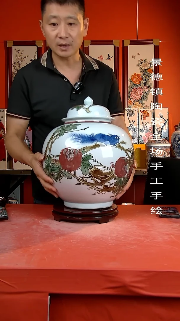 摆件景德镇陶瓷 手工手绘28