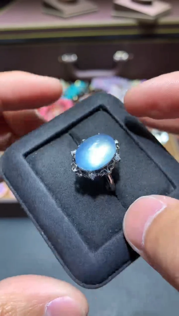 【闪购商品】海蓝宝石戒圈未镶嵌P103