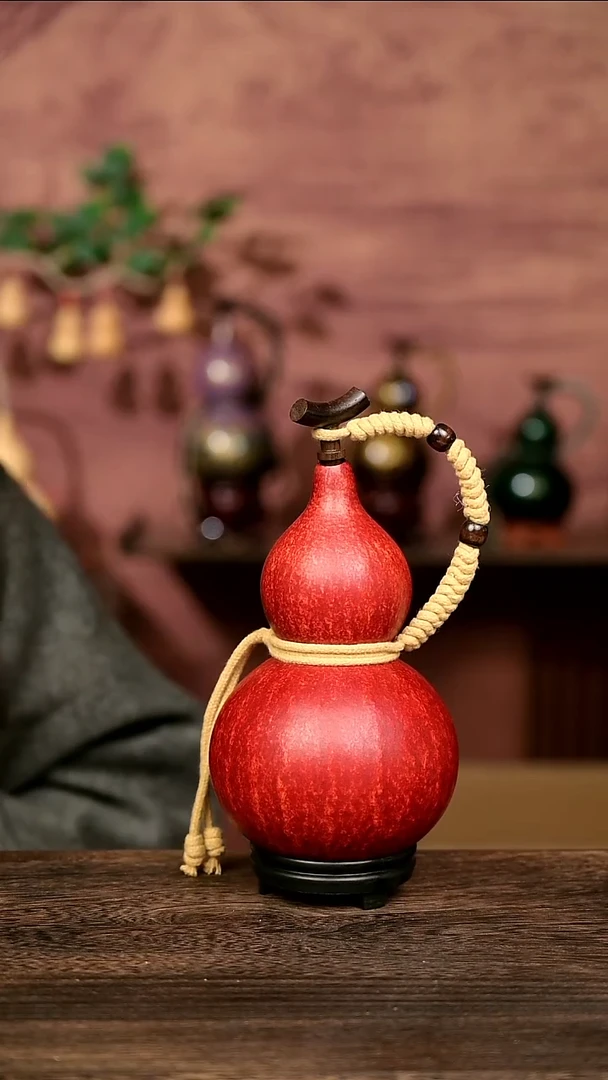 690号中药煮色  大漆葫芦水壶/酒壶 一物一拍