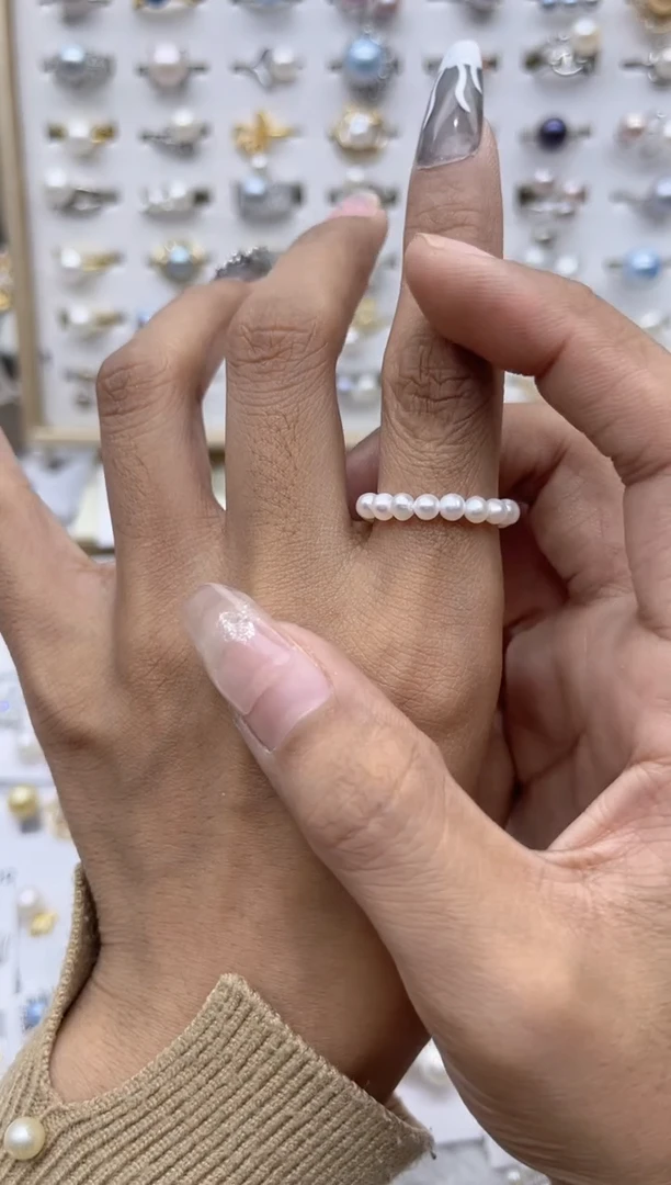 【闪购商品】淡水珍珠戒指合金0.0