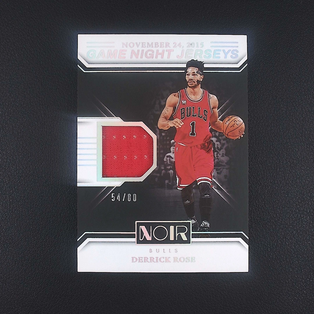 德里克罗斯 80编 Noir 帕尼尼NBA国宝手提签字球星卡