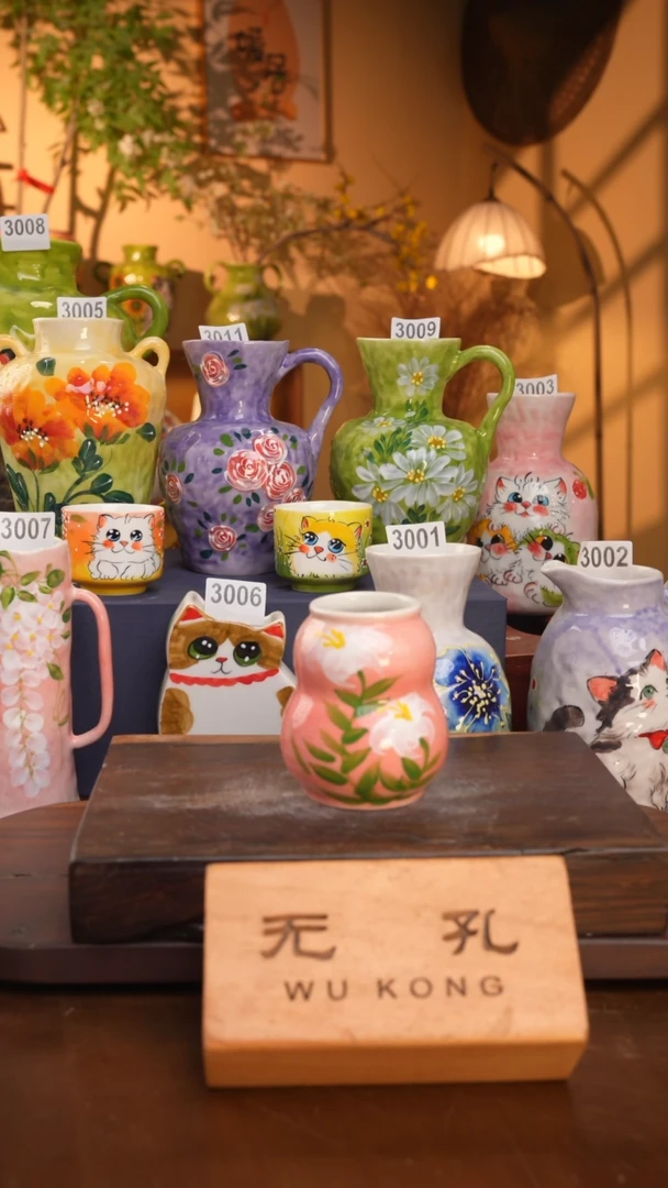 摆件30-13口径高度 1-2误差手工手绘有些许色差 完美慎拍