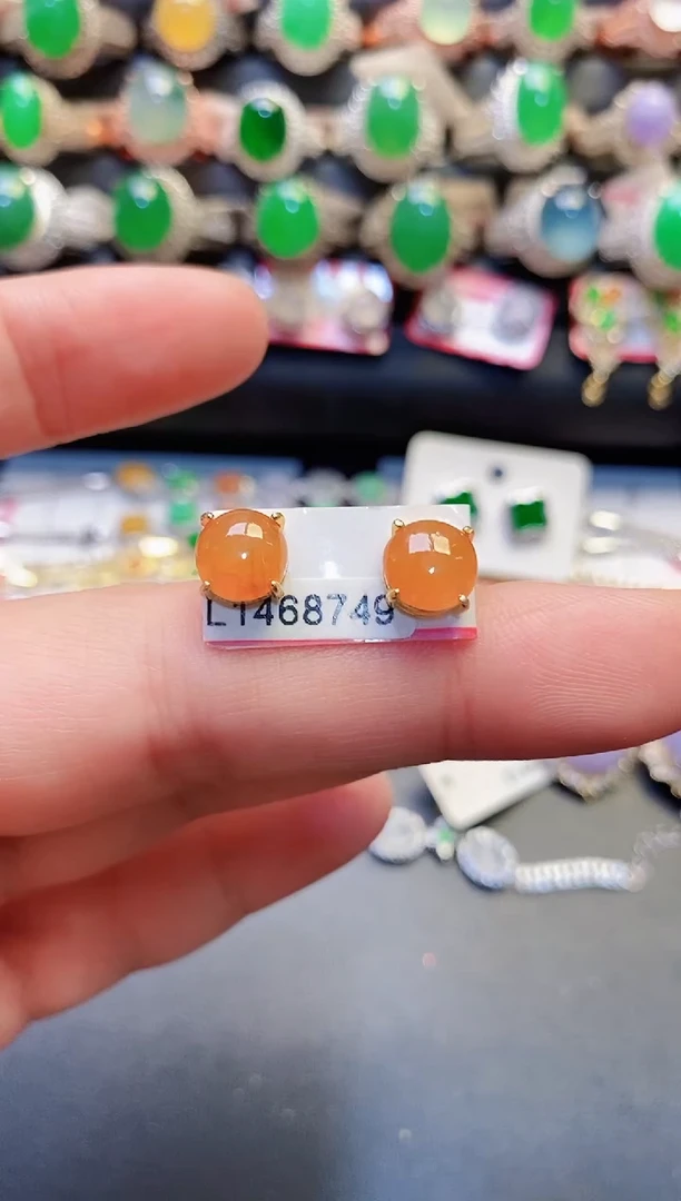 银S925镶嵌戒指翡翠天然