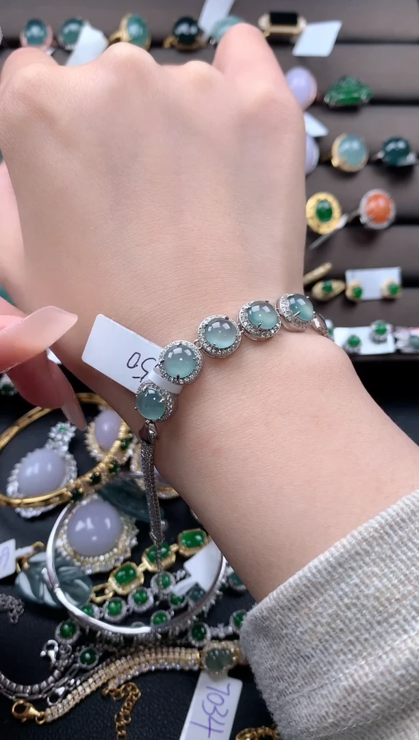 【闪购商品】翡翠戒指银S925镶嵌43243432