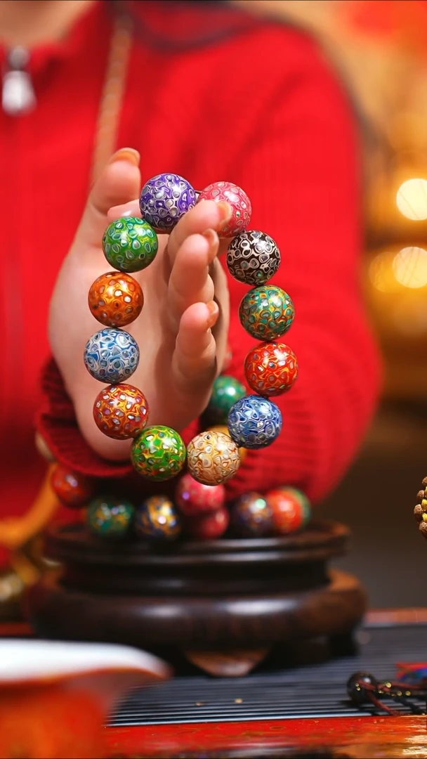 【闪购商品】大漆紫光檀多宝螺手串2.0