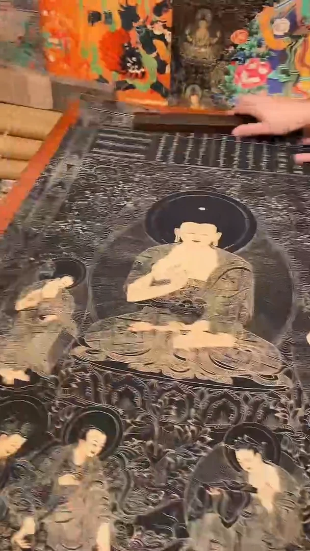 装裱画精美唐卡tk16034