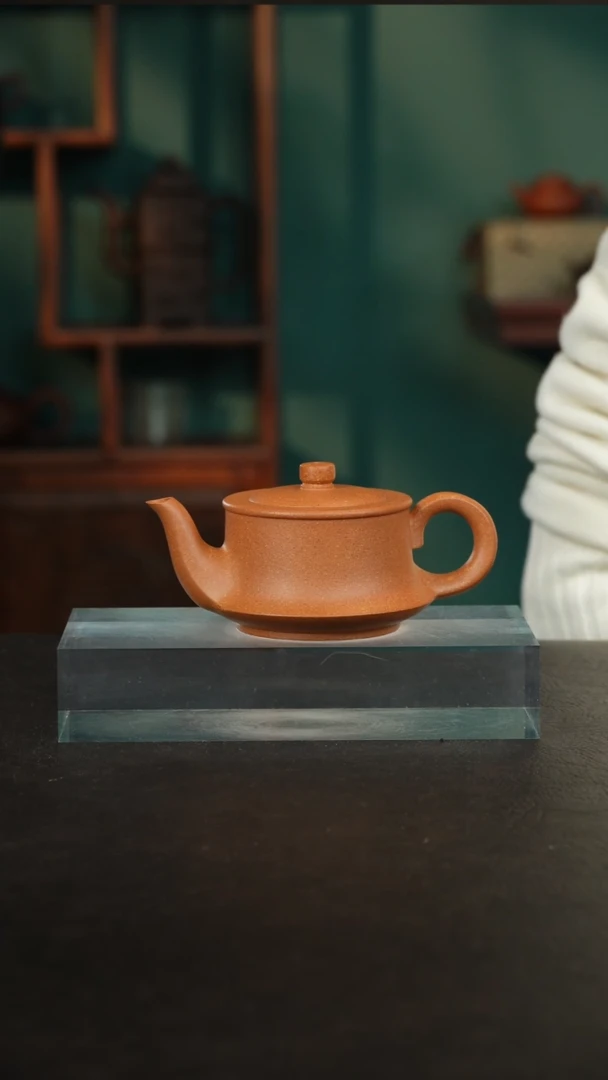 【闪购商品】紫砂茶壶10冷金黄曲壶