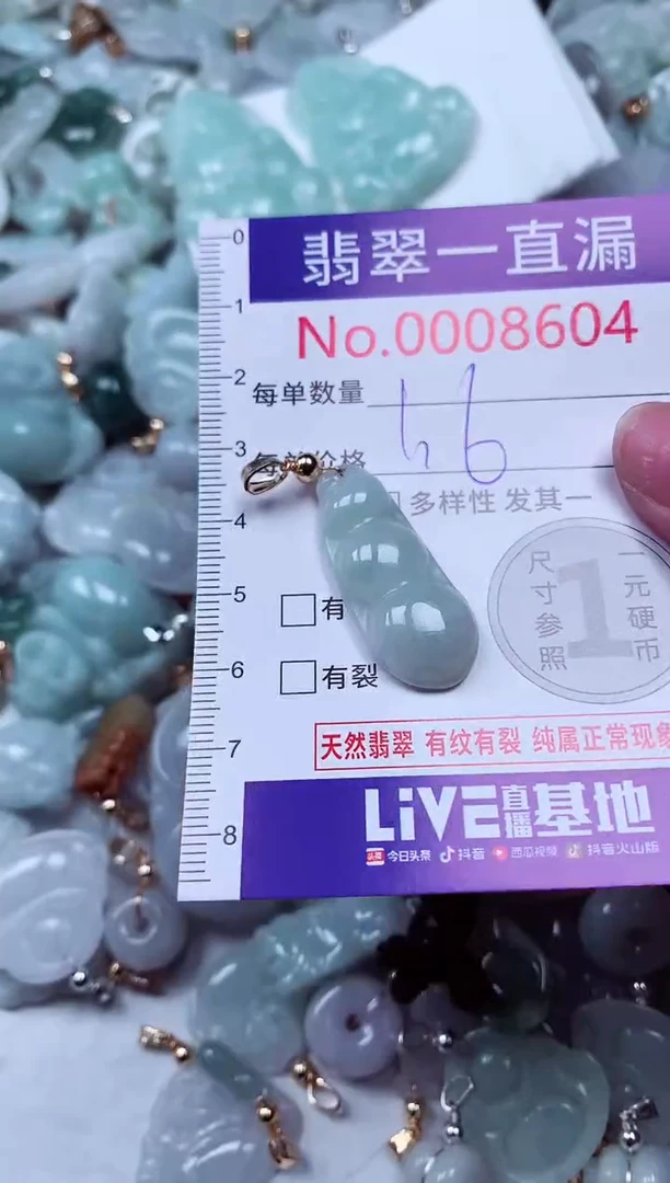 吊坠(不含链)未镶嵌翡翠8604