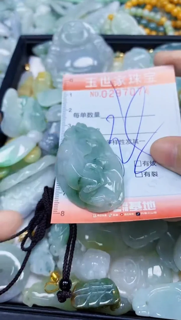 翡翠未镶嵌颈饰闪购0297074
