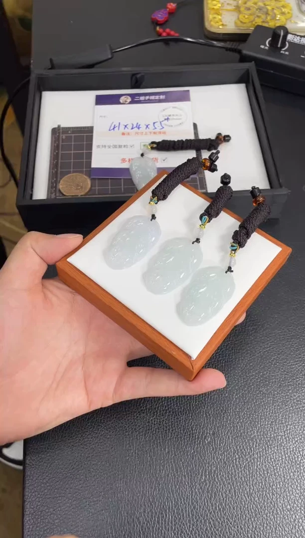 未镶嵌挂件翡翠大叶子FL55多样性发其一CP配绳