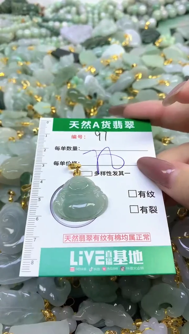 颈饰未镶嵌翡翠天然缅甸A货翡翠
