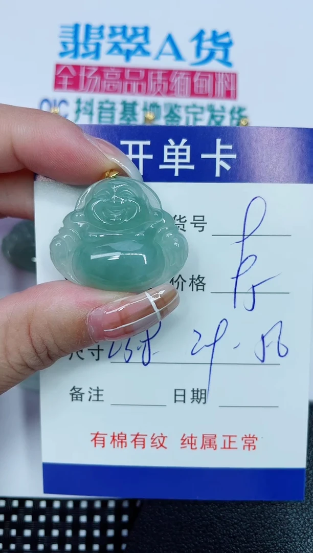 吊坠(赠链)银S925镶嵌翡翠9