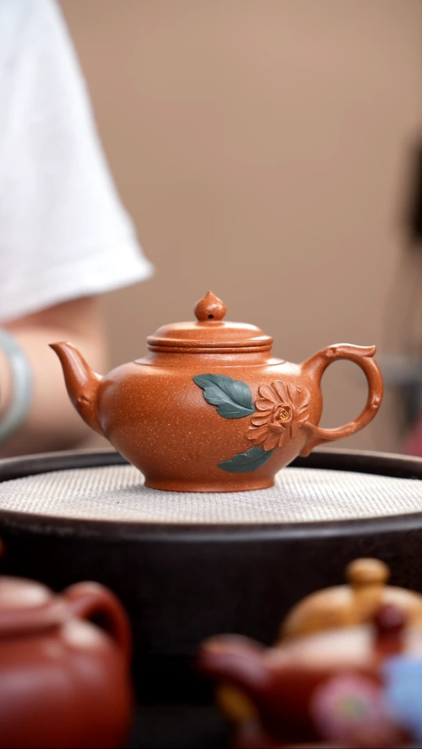 茶壶紫砂琥珀金砂牡丹笑樱