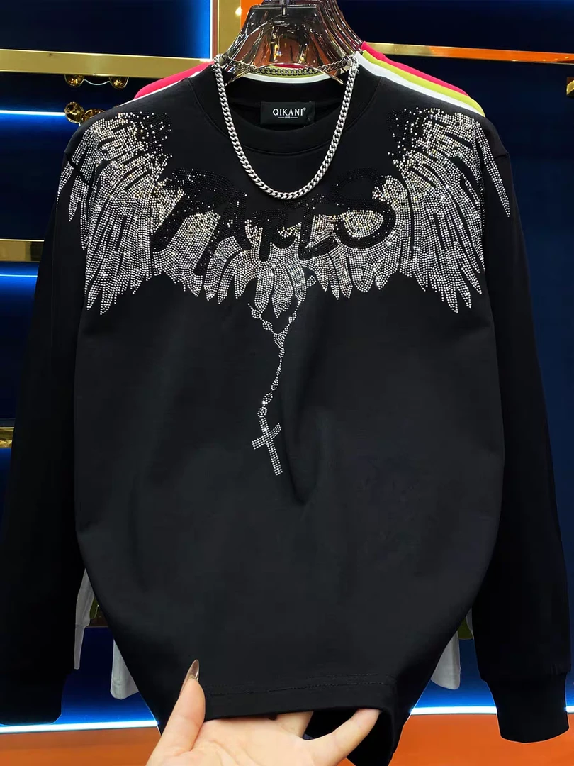 重磅卫衣+重工烫钻短袖！轻奢时尚百搭！！！