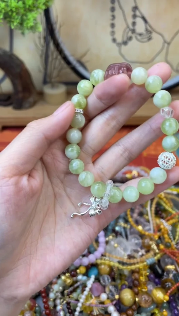 【闪购商品】岫玉手饰未镶嵌273手串