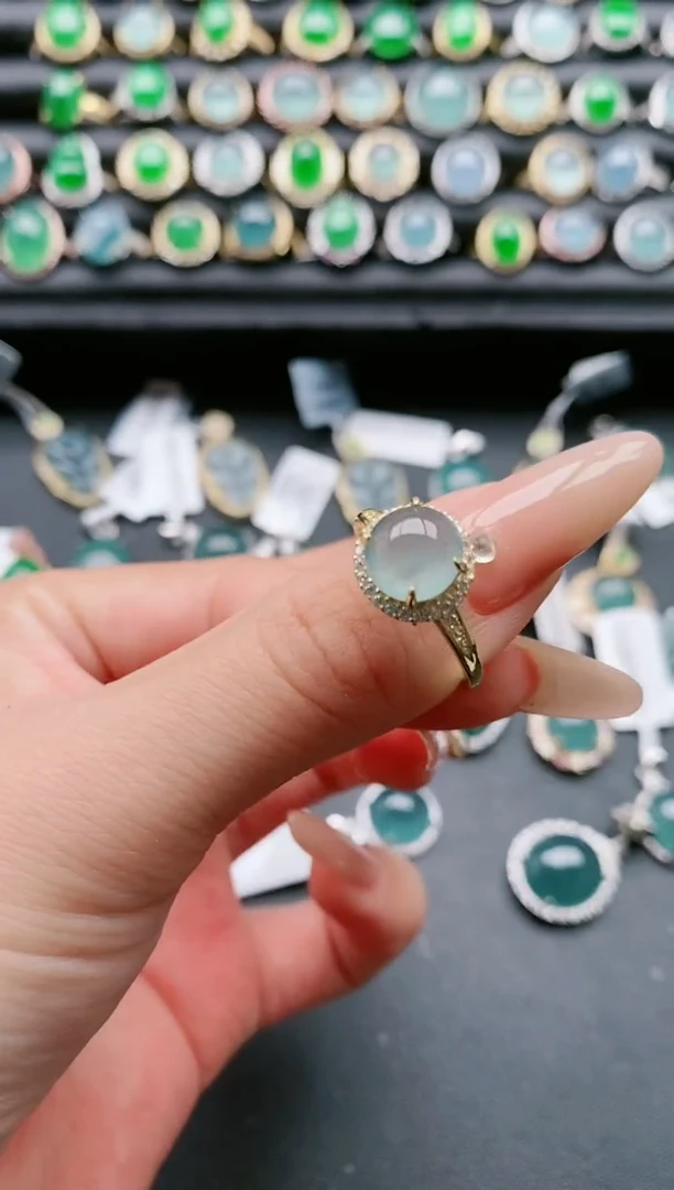 【闪购商品】翡翠戒指银S925镶嵌11111111