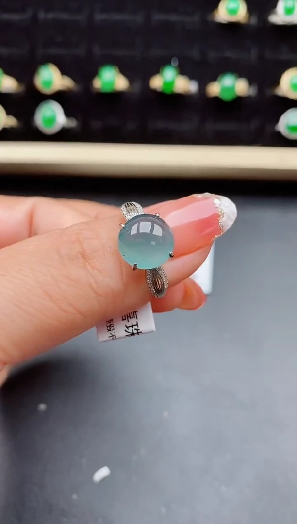 【闪购商品】翡翠戒指银S925镶嵌8058050