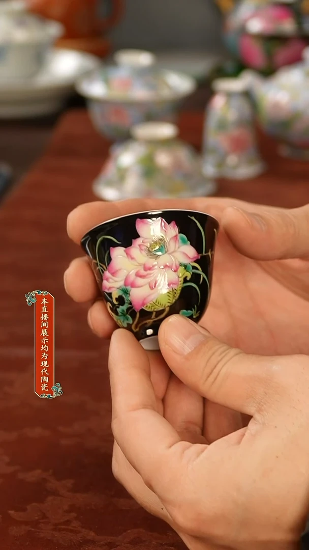 陶瓷景德镇手工手绘美器123