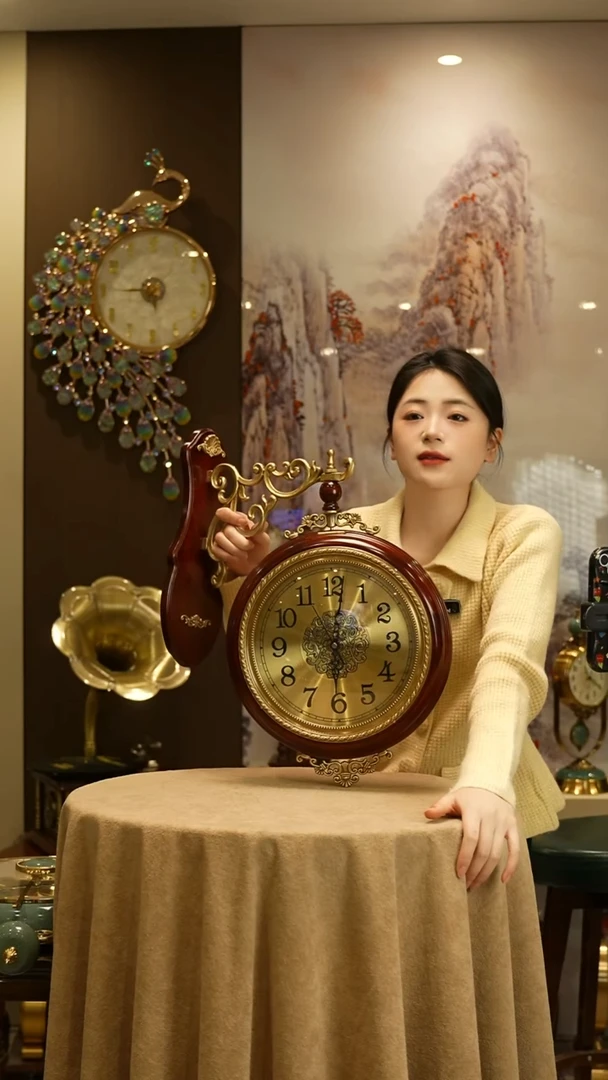 简约双*双面挂钟11