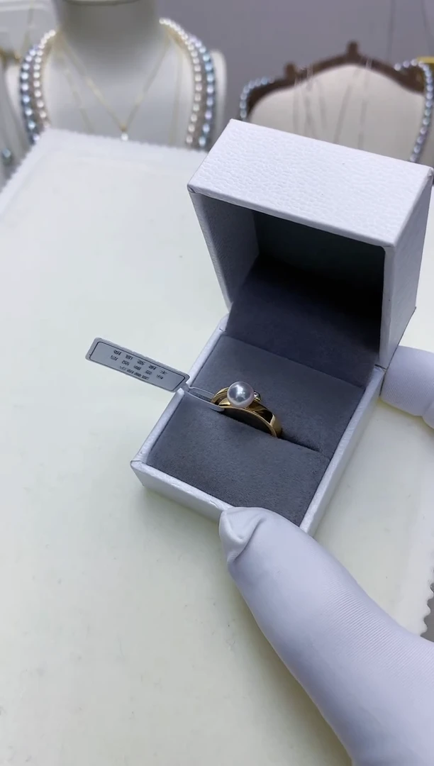 【闪购商品】海水珍珠饰品银S925镶嵌设计款戒指