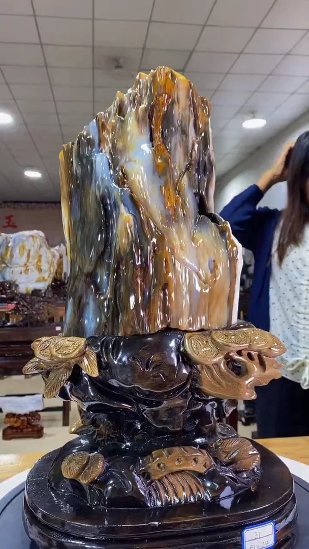 未镶嵌珠宝奇石硅化玉小*1