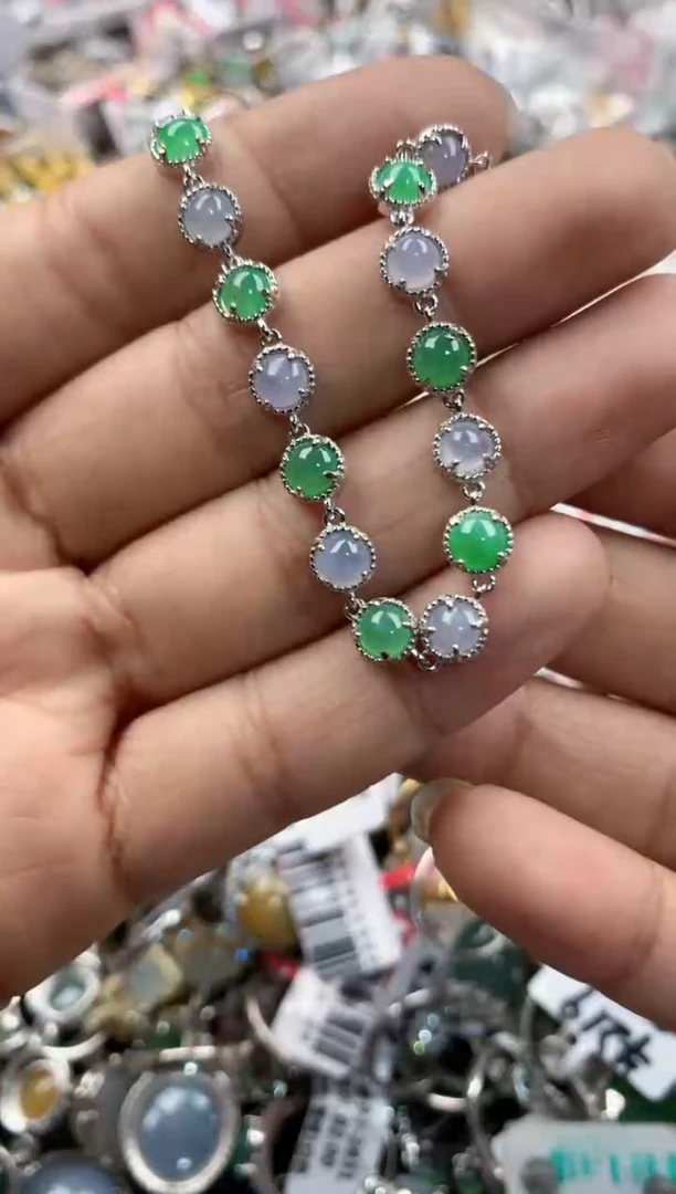 银S925镶嵌戒指翡翠555                    2