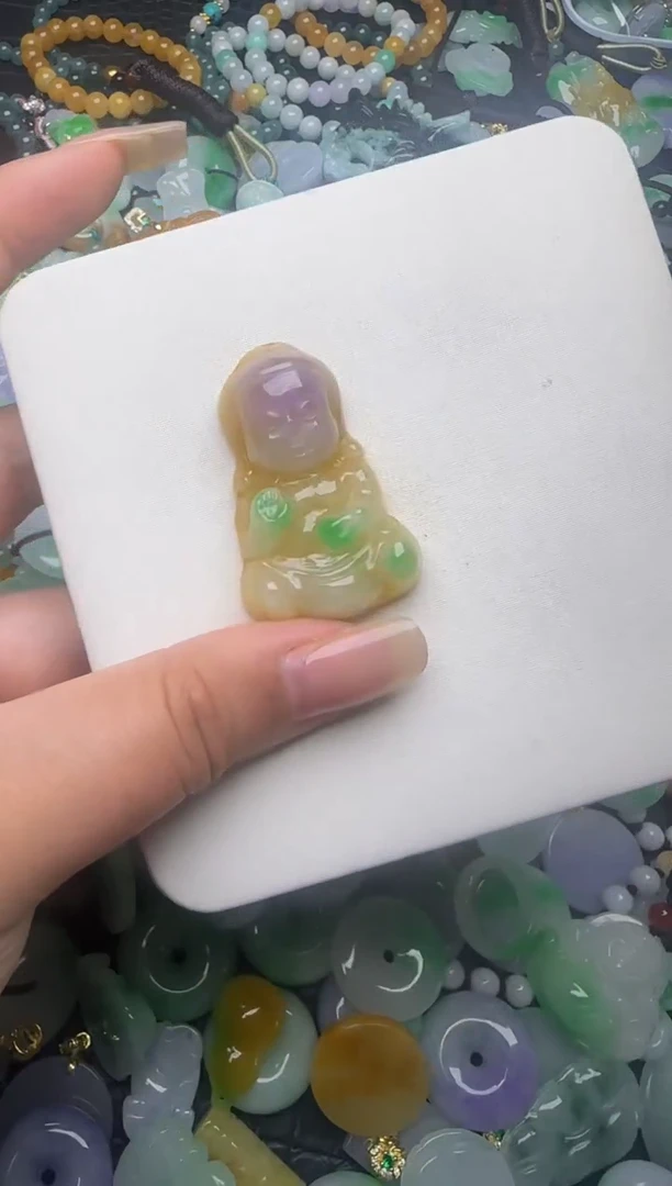 翡翠未镶嵌颈饰天然缅甸翡翠吊坠