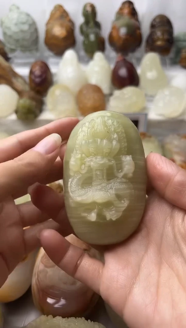 石材方解石棉纹正常不退换龙微瑕