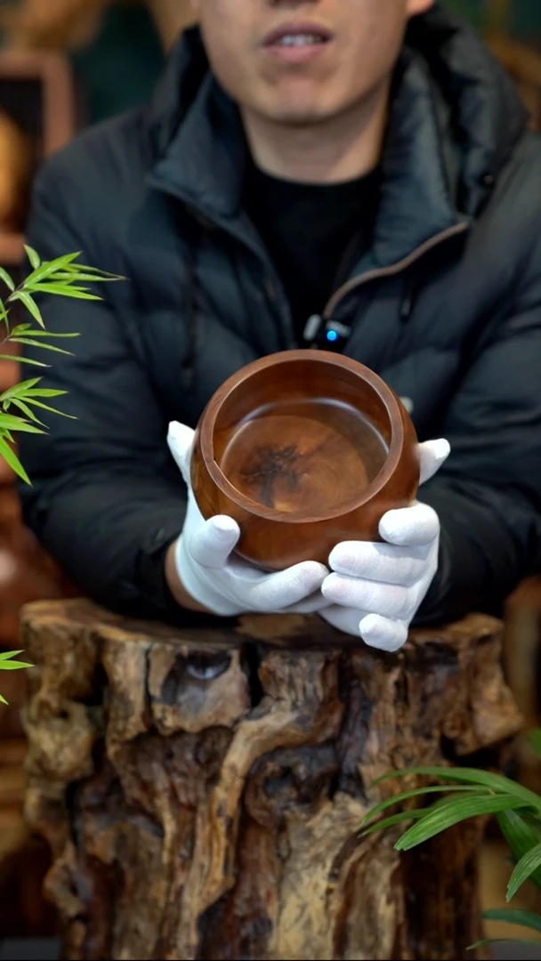 木雷击枣木聚宝盆