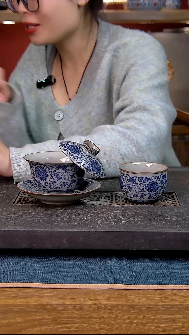 简装家用款2件套 老陶泥开片纹陶瓷茶具