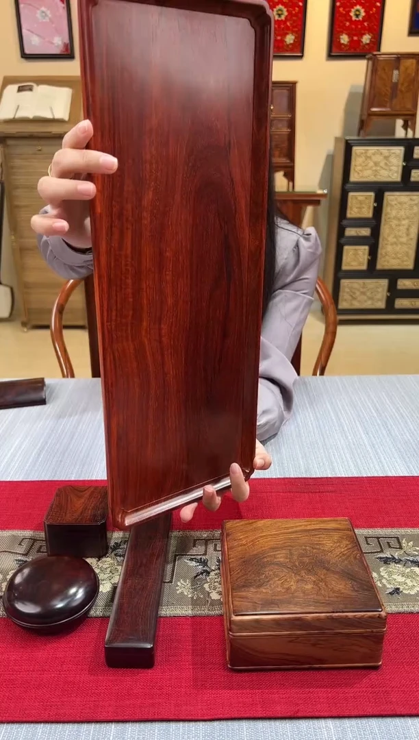 紫檀木类成套家具干泡文盘  一木挖   一物一拍